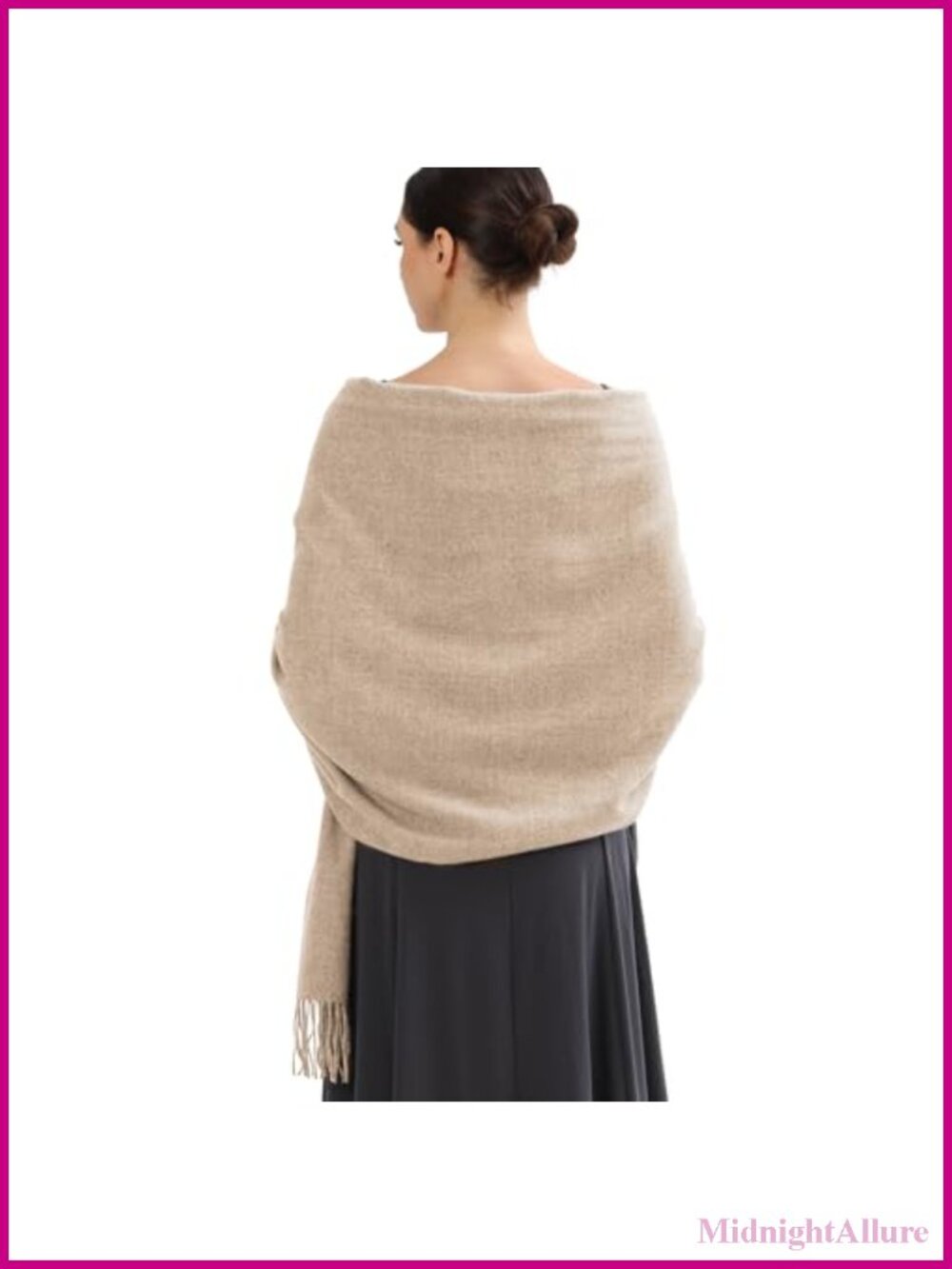 Elegant Pashmina Shawl Wrap Soft Large Scarf Evening Formal Winter